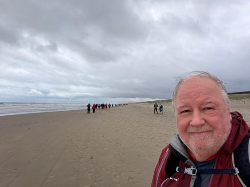 Ook ik op het strand