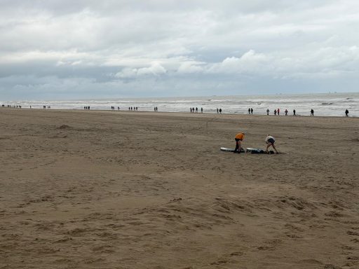 Op het strand