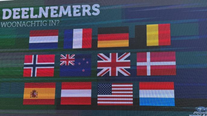 12 deelnemende landen van Australië tot Amerika