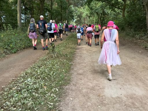 Het enige zandpad van de Vierdaagse